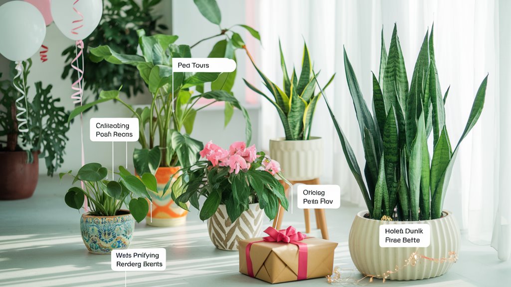 air purifying birthday plants