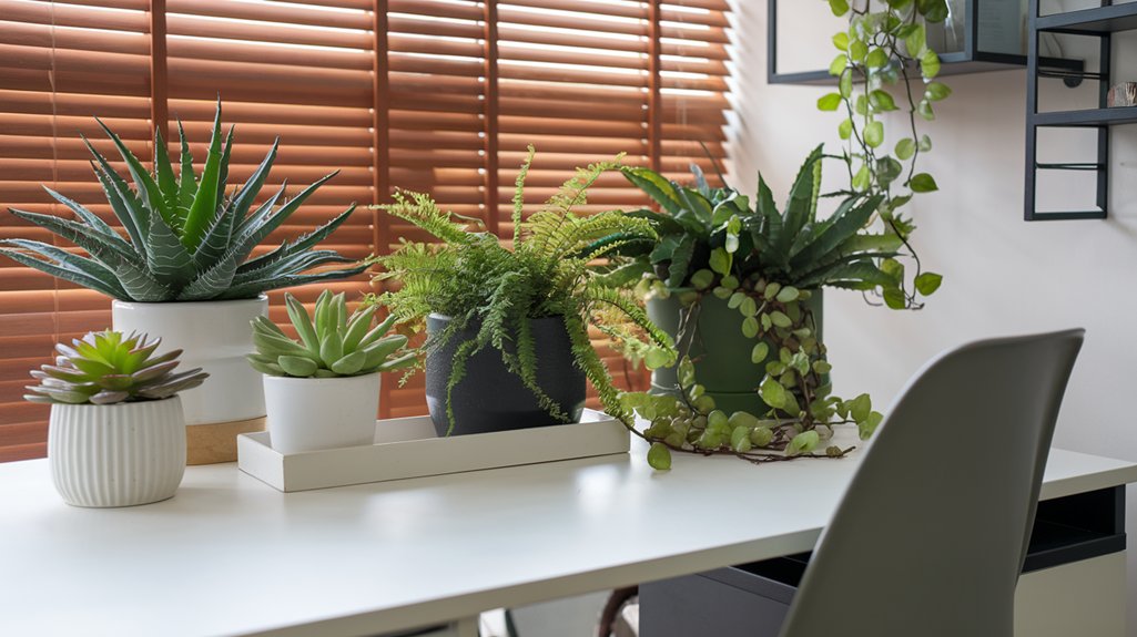 home office plant selection