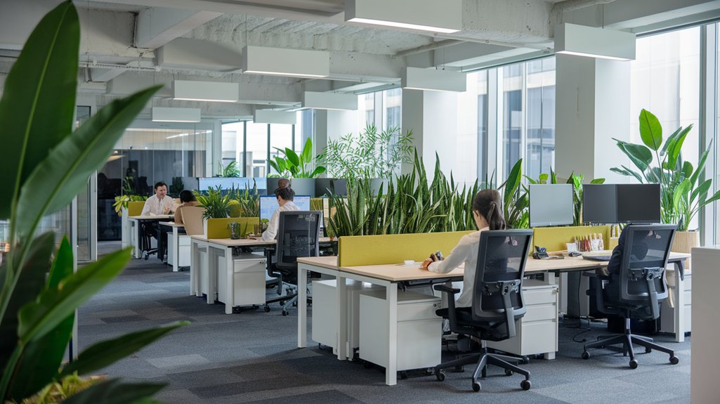 plants enhance workplace productivity