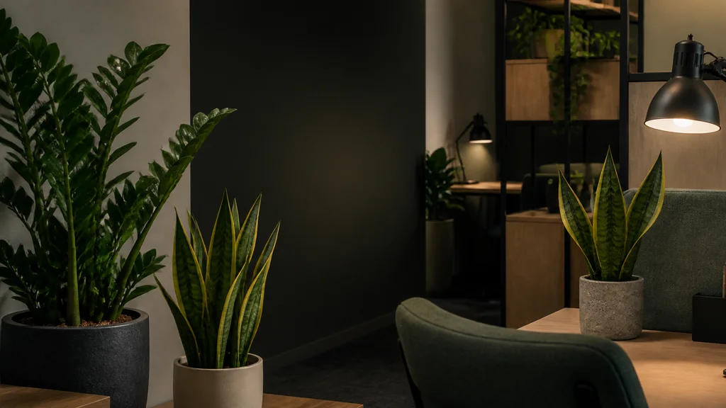 Pflegeleichte Büropflanzen für wenig Licht
