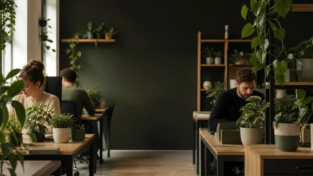 Ein begrüntes Büro mit kleinem Budget planen