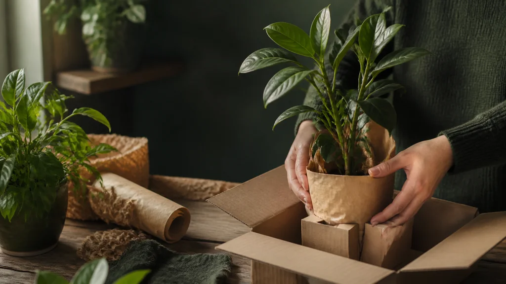Zimmerpflanzen als Geschenk sicher verpacken und übergeben